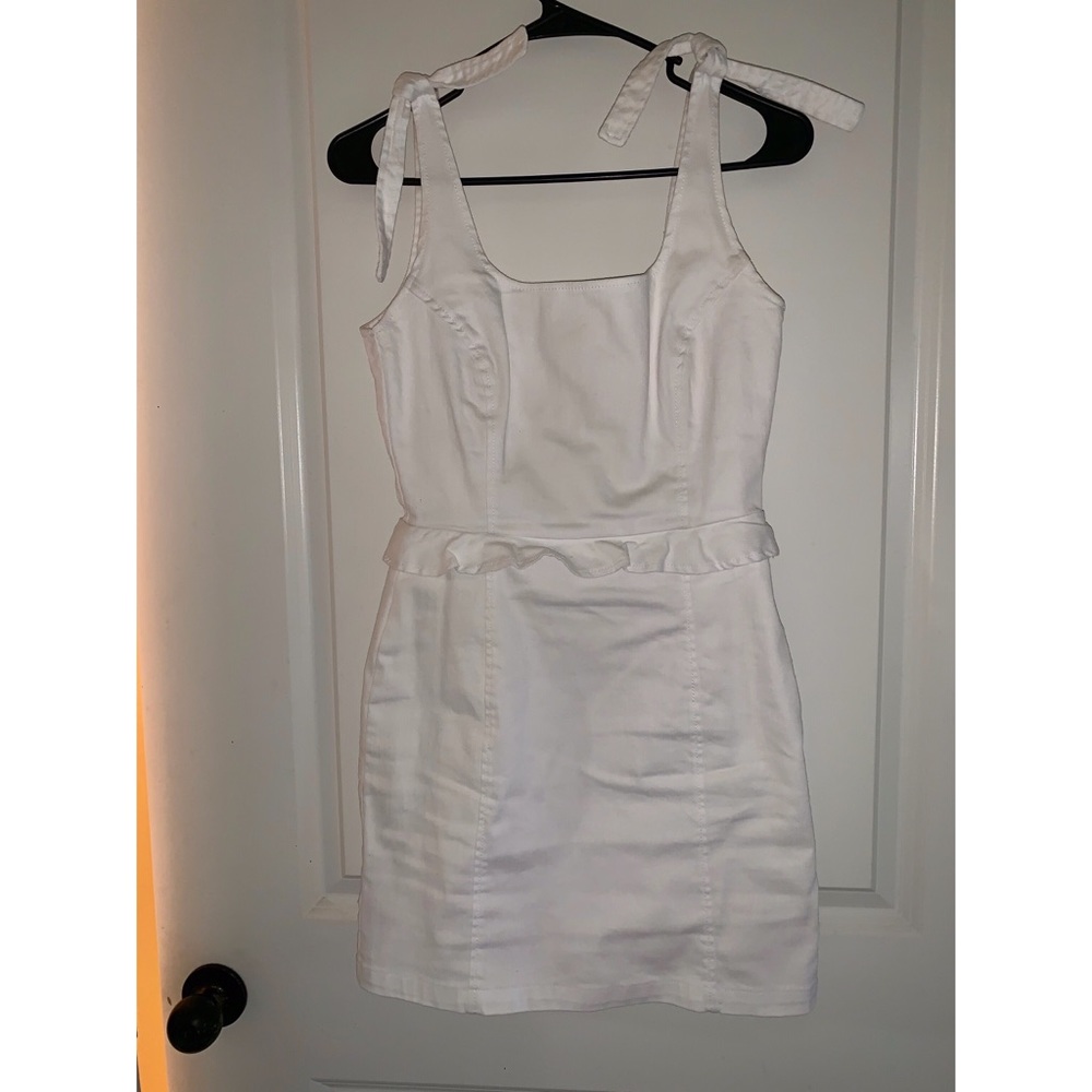 Gianni Bini white denim dress